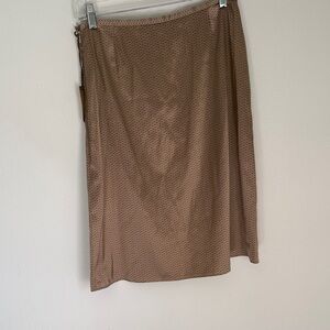 Caslon Tan Midi Skirt